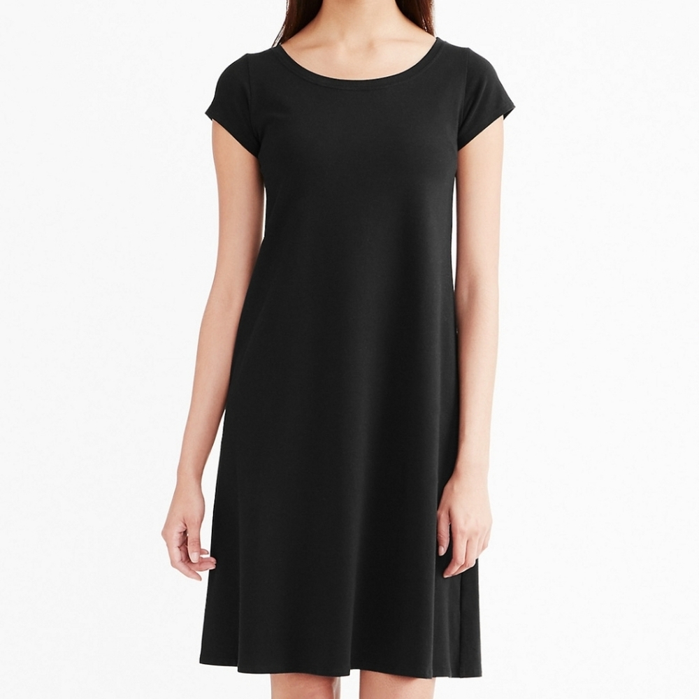 Organic-Cotton Ballet Neck dress
